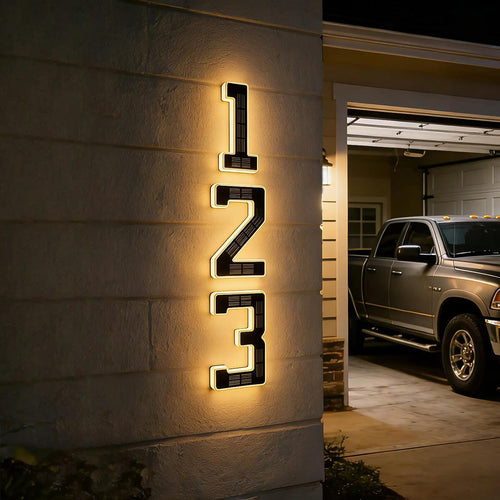 Solar Lighted House Numbers
