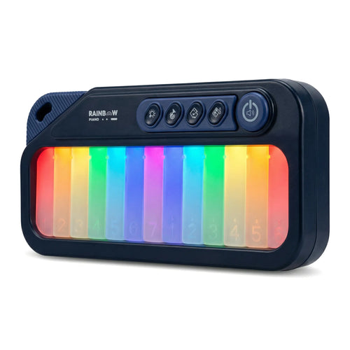 Kids Mini Piano Toy with Rainbow Lights — Toddler Keyboard