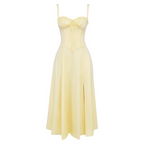 Floral Bustier Midriff Waist Shaper Dress — view 14