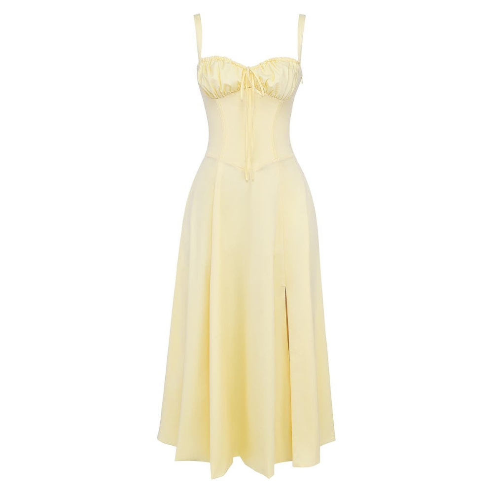 Floral Bustier Midriff Waist Shaper Dress — view 14