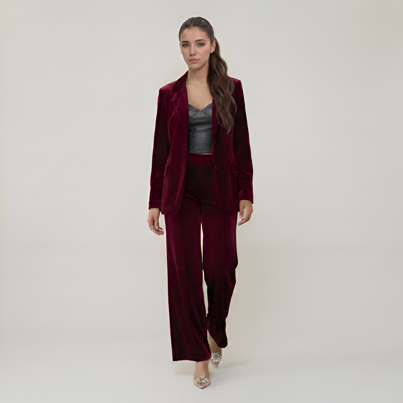 High Rise Statement Flare Pants For Women — view 5