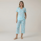 Two Piece Nightwear Pajama Set For Women