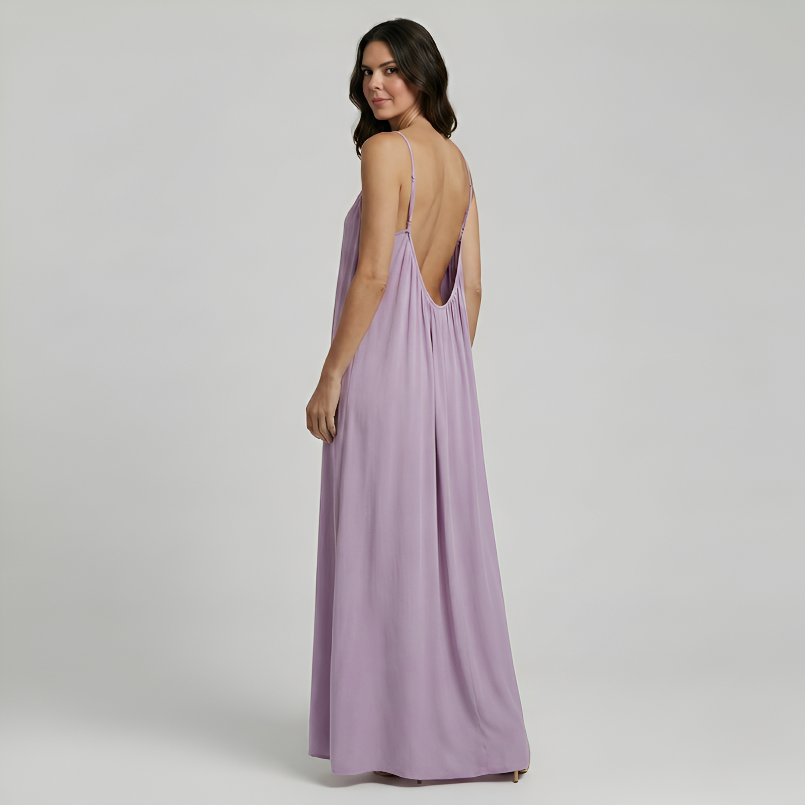 Adjustable Strap Cami Maxi Dress For Women — view 8