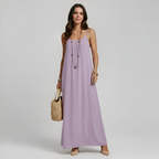 Adjustable Strap Cami Maxi Dress For Women — view 7