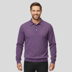 Classic Cashmere Lapel Polo T Shirt — view 3