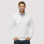 Classic Quarter Zip Knit Pullover Sweater — view 2