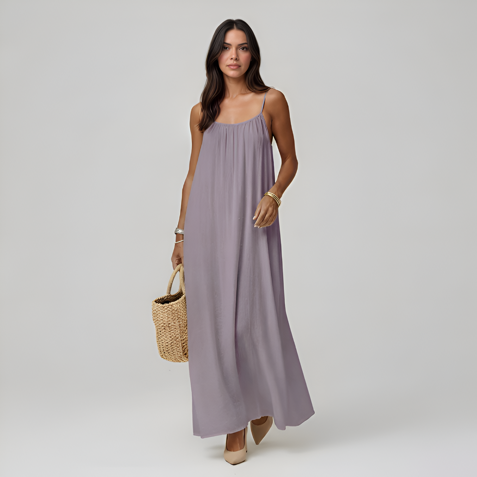 Adjustable Strap Cami Maxi Dress For Women — view 21