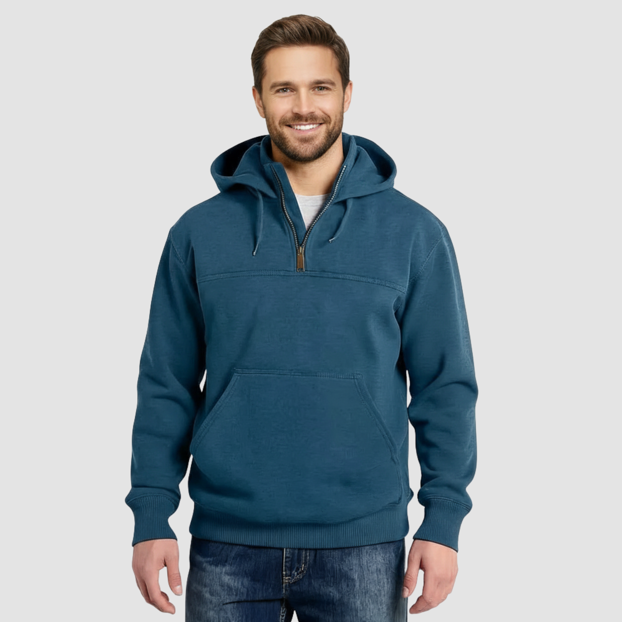 Rain Defender Loose Fit Quarter Zip Sweatshirt — view 6