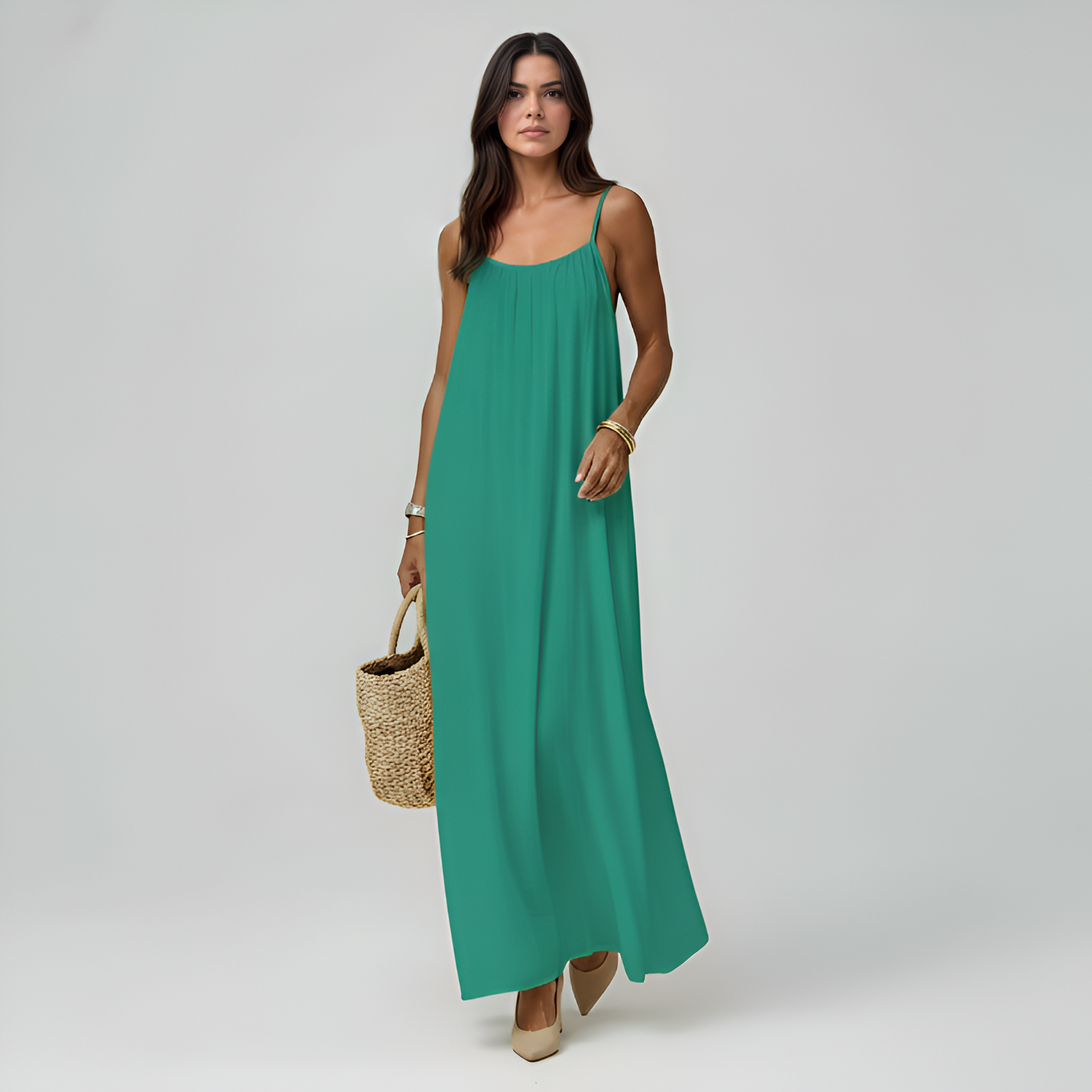 Adjustable Strap Cami Maxi Dress For Women — view 31