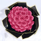 Customizable Glitter Rose Bouquet With Decorative Crown And Butterflies — view 3