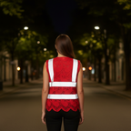 Lightweight Outdoor Reflective Vest With Zipper — view 8