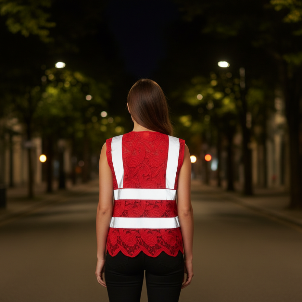 Lightweight Outdoor Reflective Vest With Zipper — view 8
