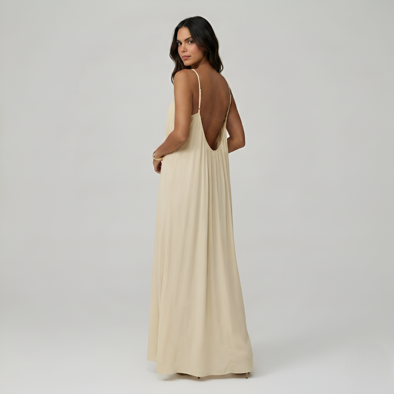 Adjustable Strap Cami Maxi Dress For Women — view 34