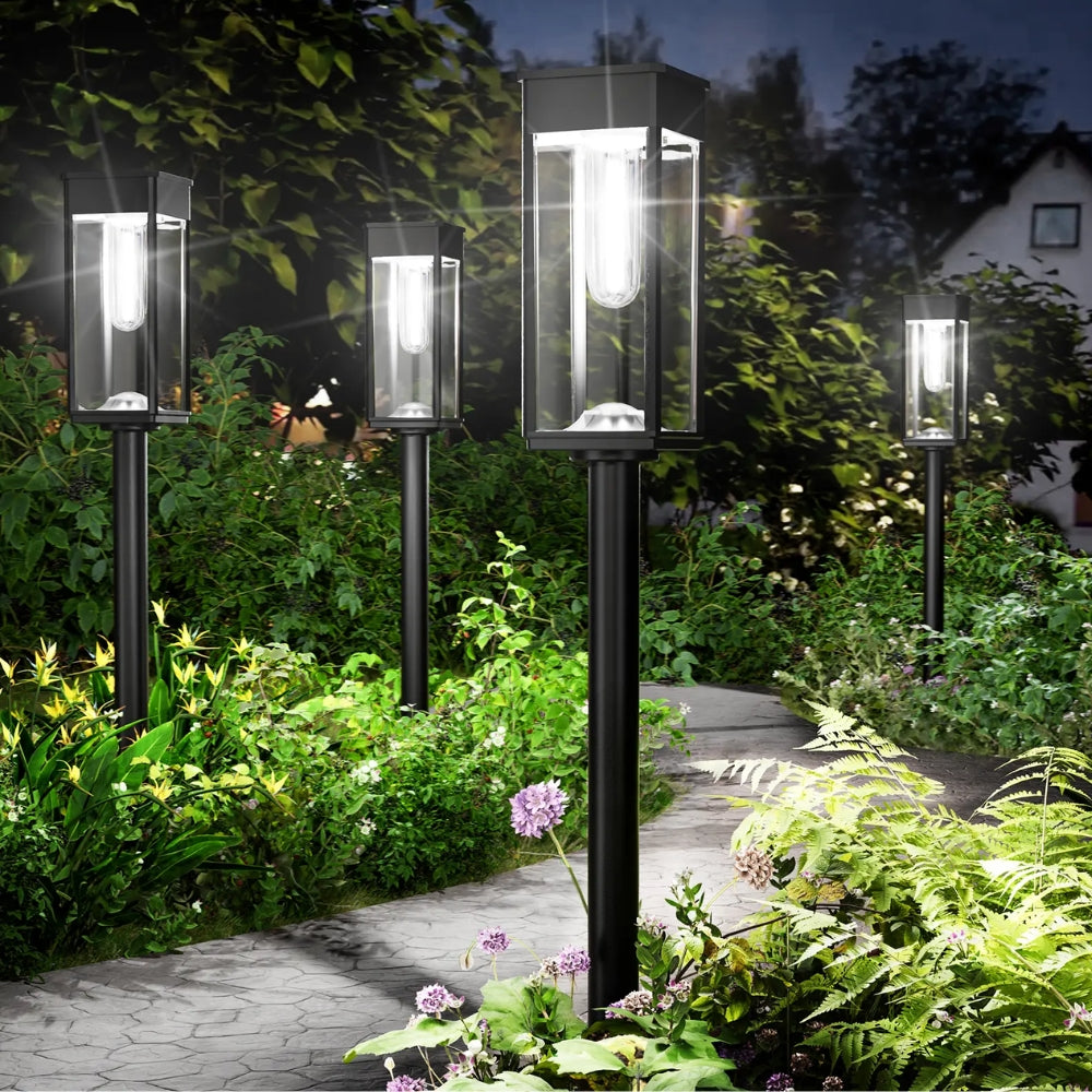 Waterproof Solar Garden Pathway Lights with Automatic On And Off — view 3