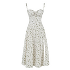 Floral Bustier Midriff Waist Shaper Dress — view 4