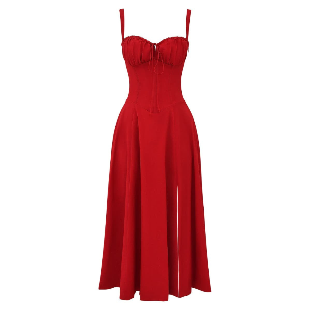 Floral Bustier Midriff Waist Shaper Dress — view 5