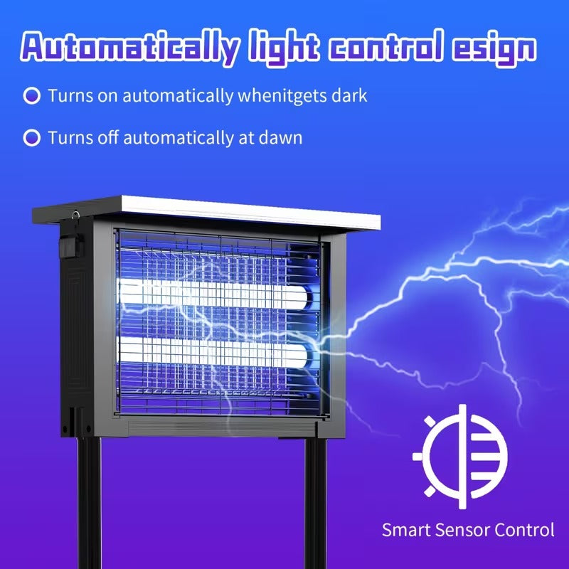 Outdoor Insect Solar Energy 4500V Electric Shock Mechanism Portable Wireless Device — view 72