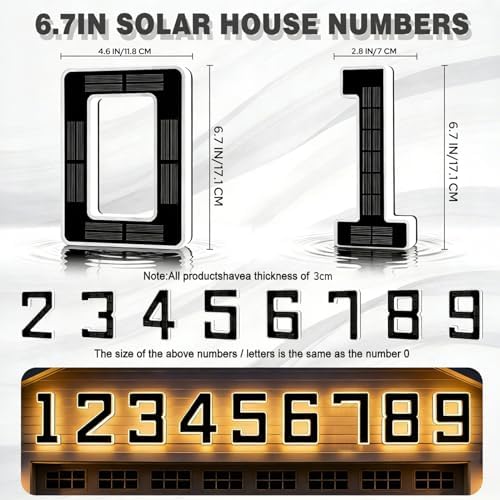 Solar Lighted House Numbers — view 4