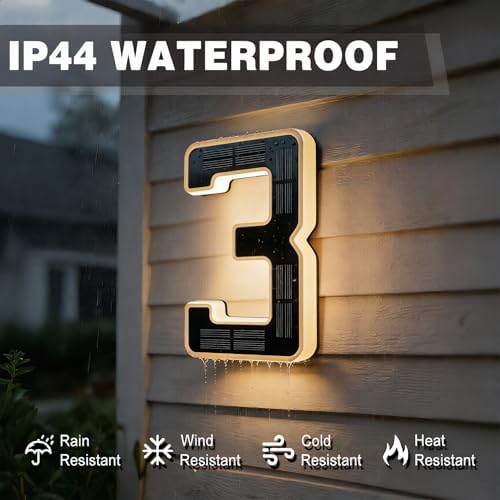 Solar Lighted House Numbers — view 3