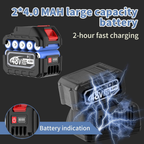 Madebut Cordless Impact Wrench, 3-Speed Electric Power Wrenches — view 4
