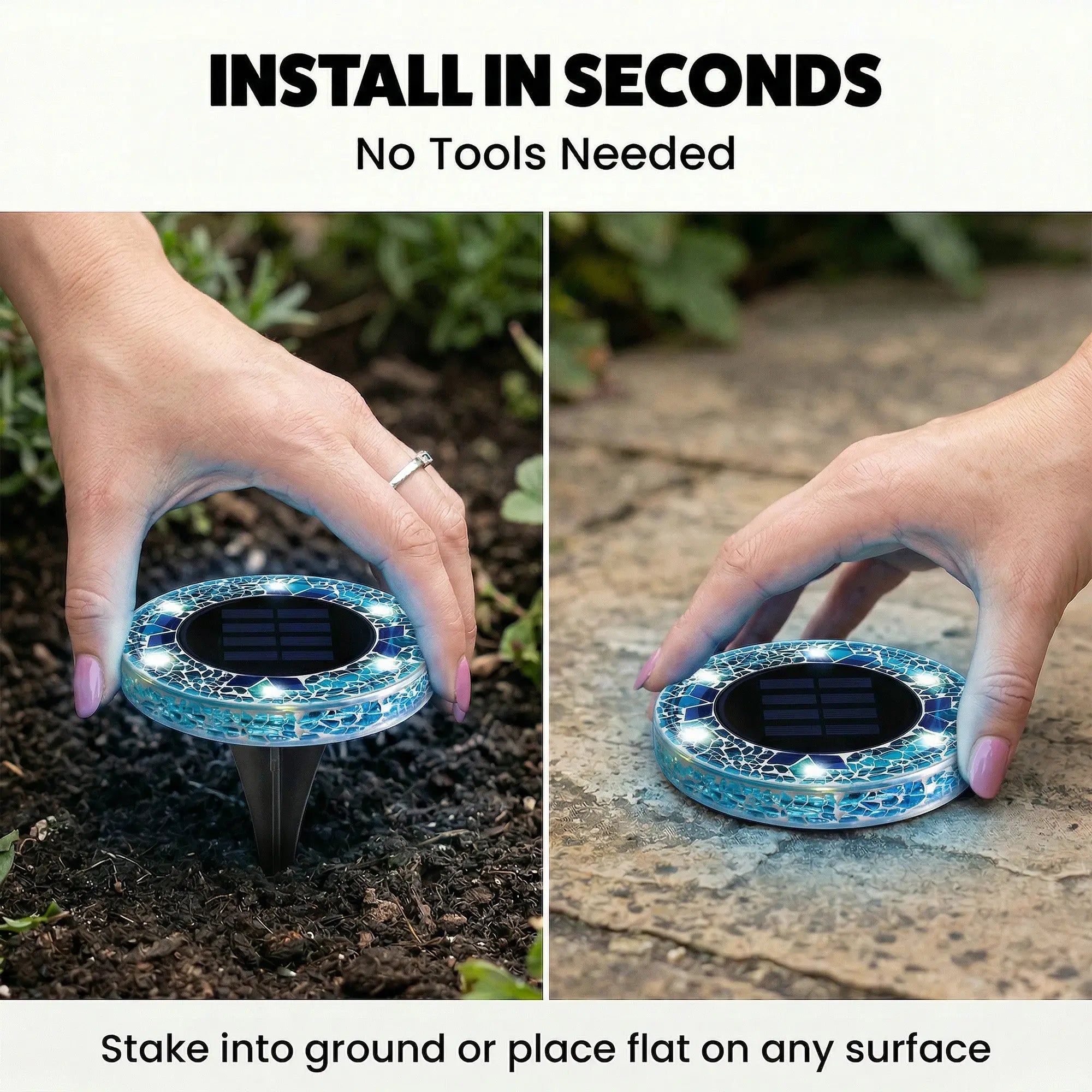 Solar Mosaic Disk Lights — view 8