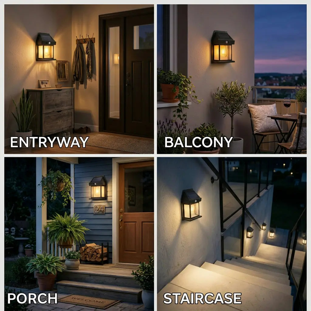 Solar Outdoor Wall Lights — view 4