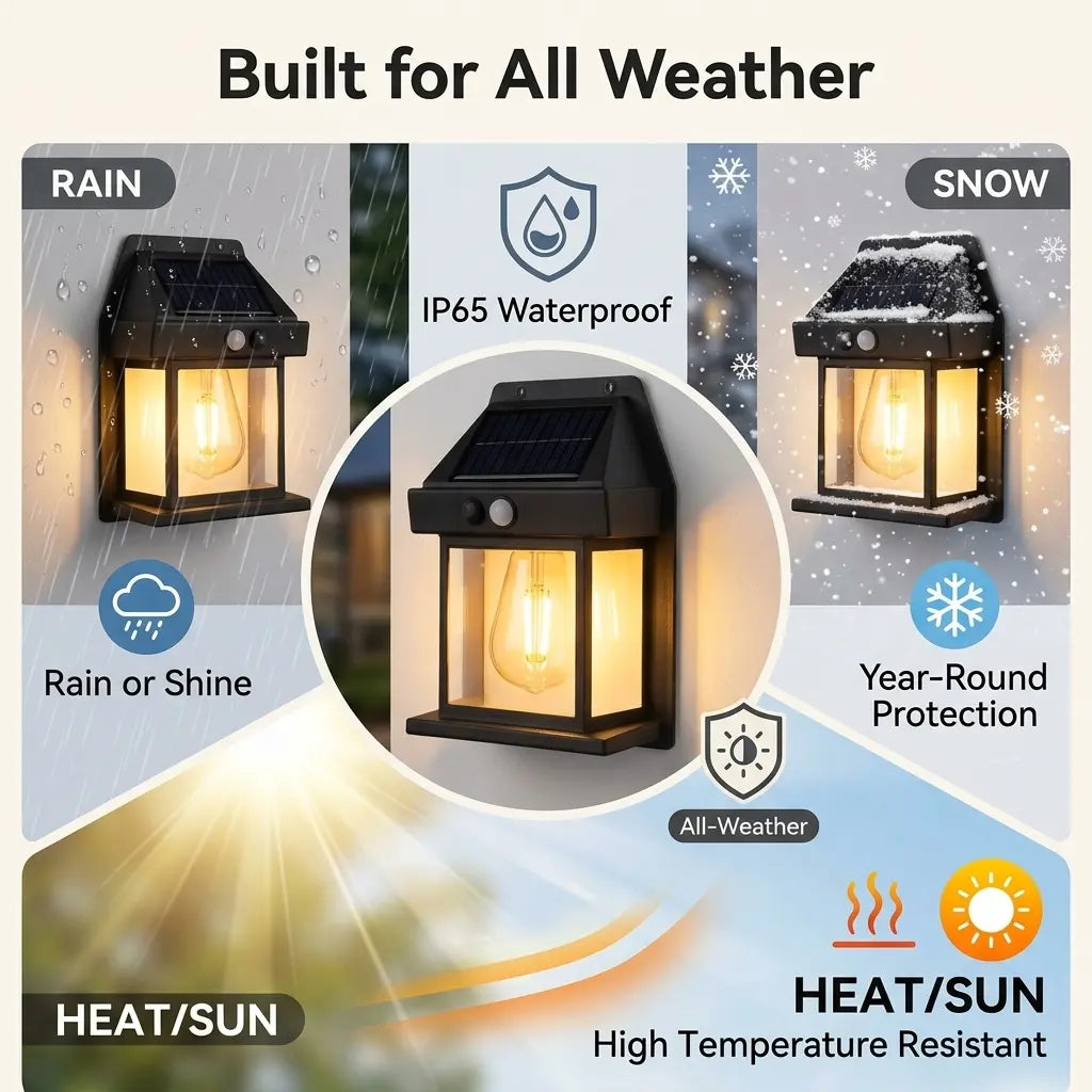 Solar Outdoor Wall Lights — view 5