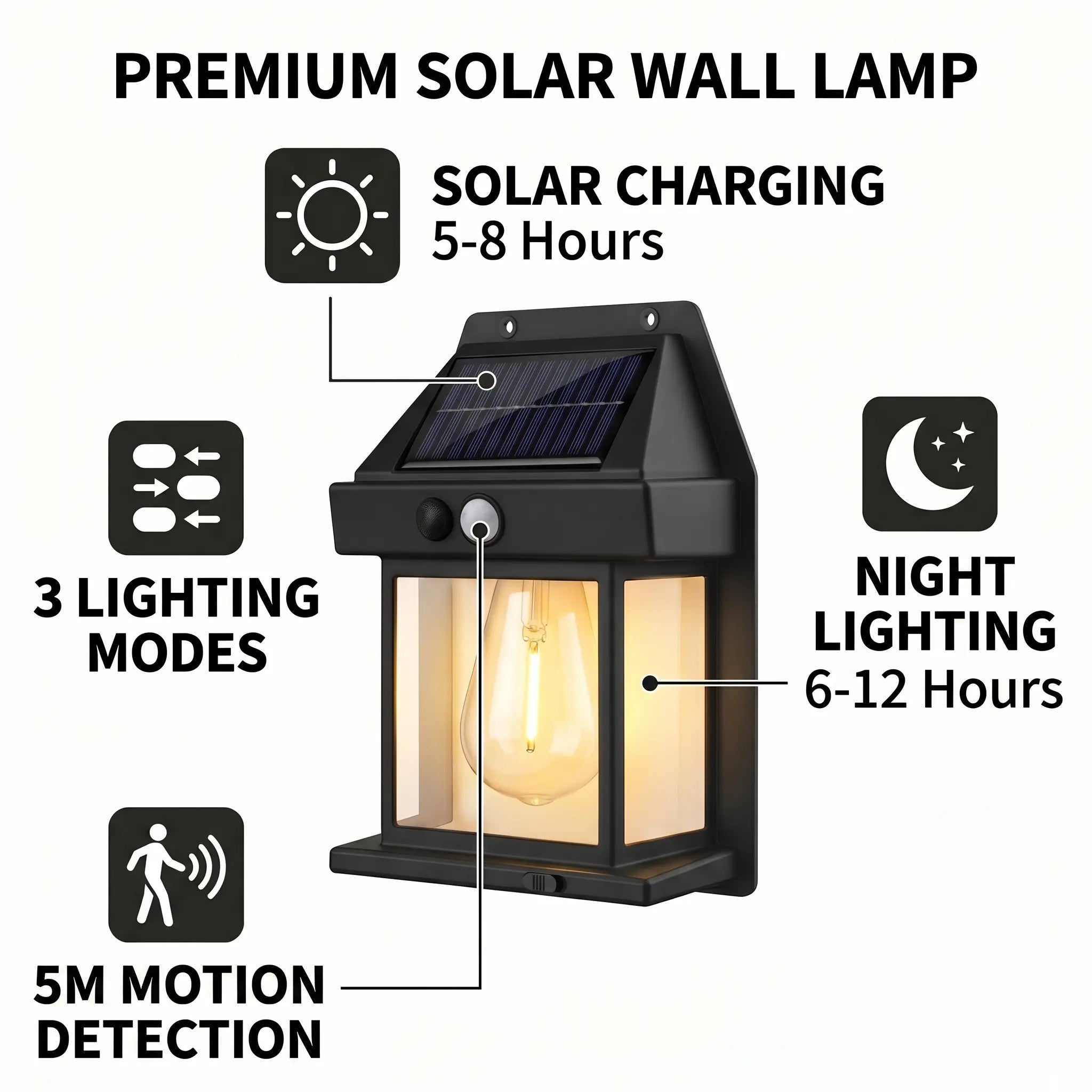 Solar Outdoor Wall Lights — view 7