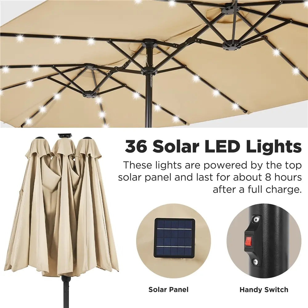 Solar Lights Umbrella — view 4