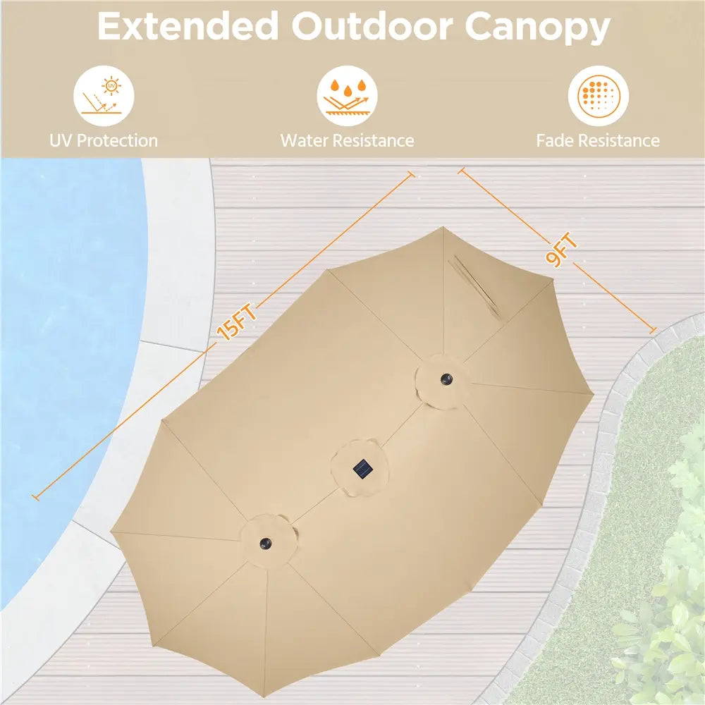 Solar Lights Umbrella — view 6