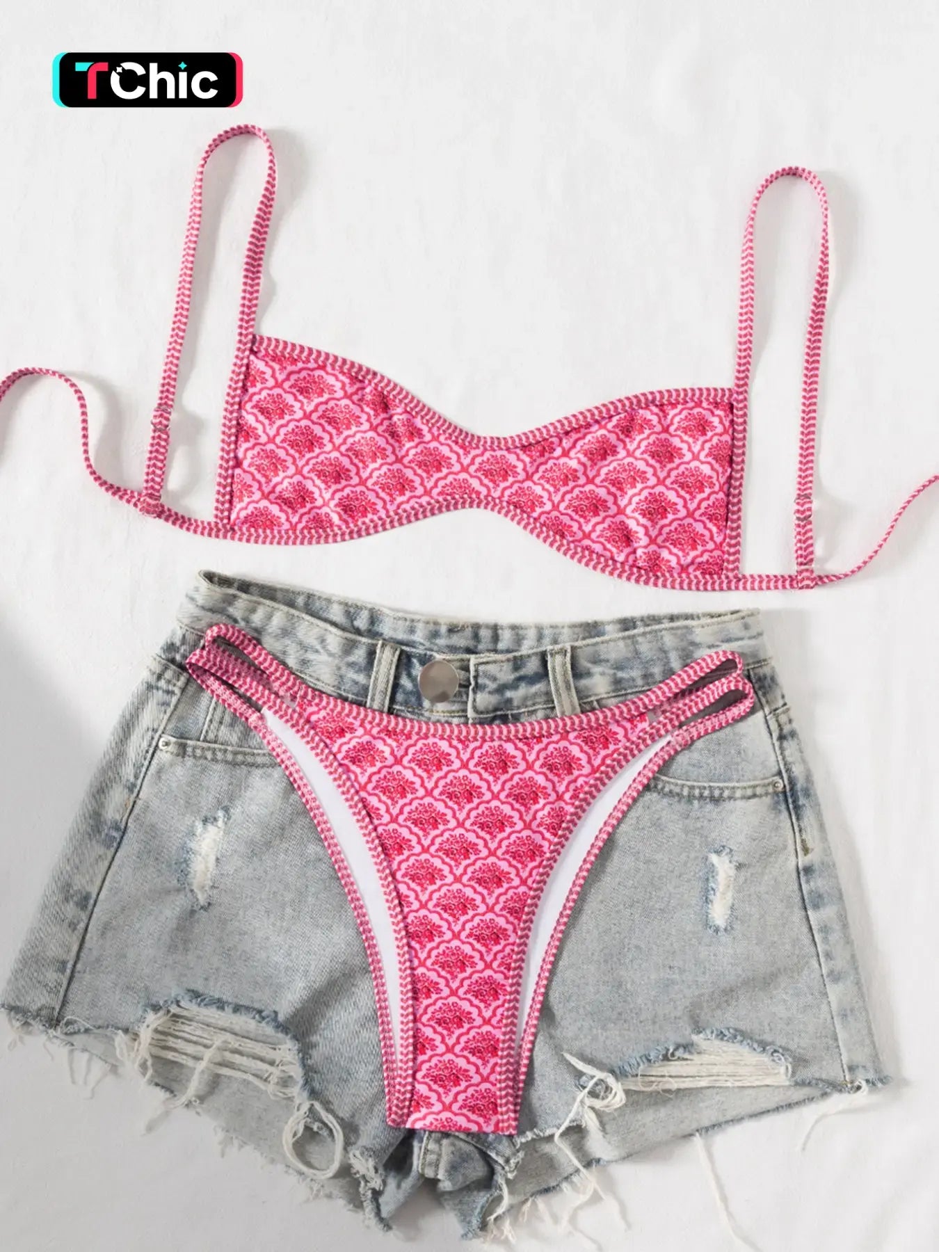 Floral Print Bikini Set — view 4