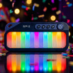 Kids Mini Piano Toy W/Rainbow Lights, Toddler Pocket Travel Piano Keyboard for 1-3, Portable Musical Instrument Toys, Mu