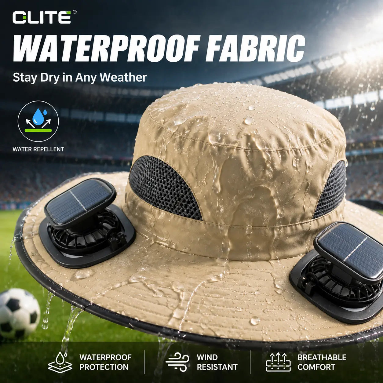 Solar Cooling Hat — view 2