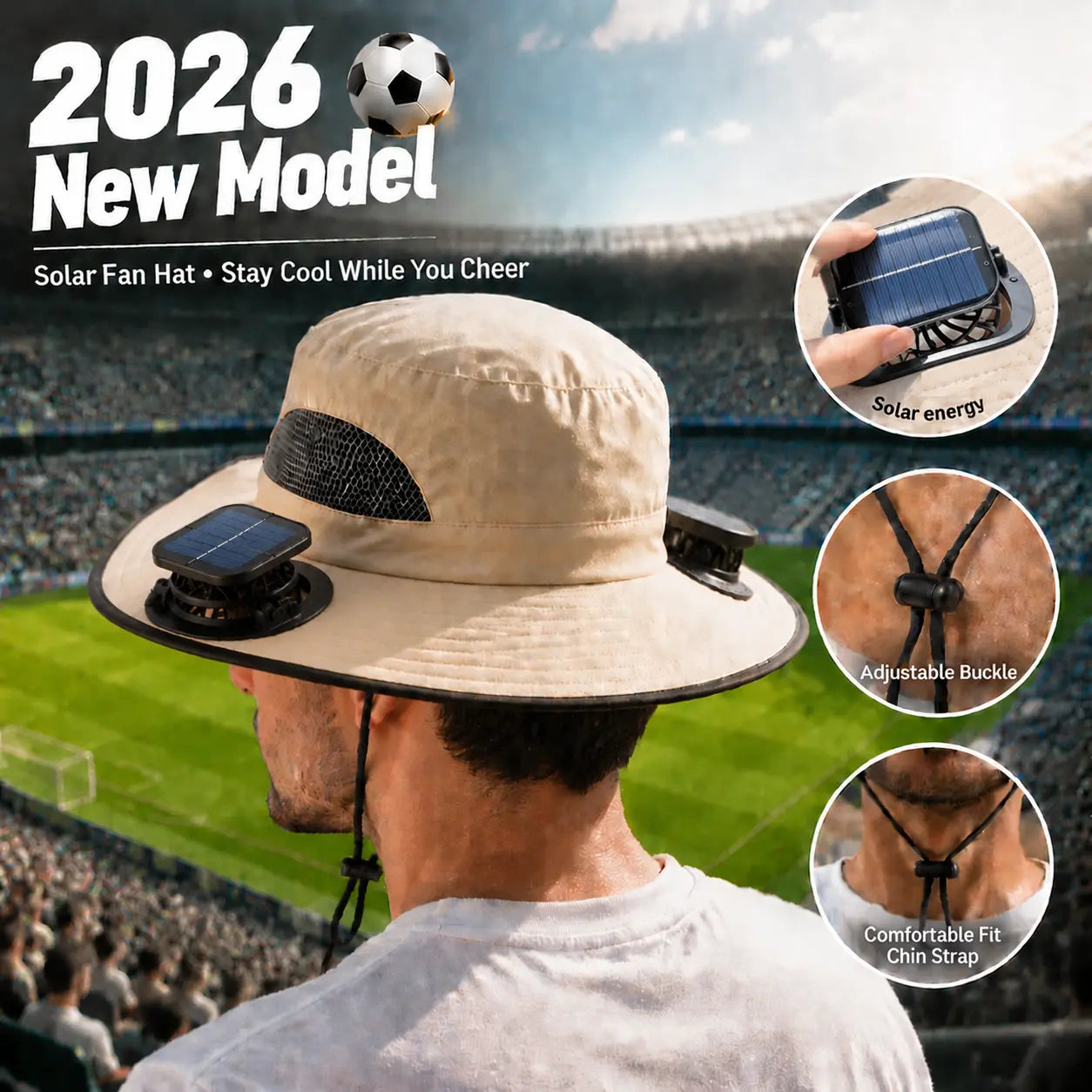 Solar Cooling Hat — view 3