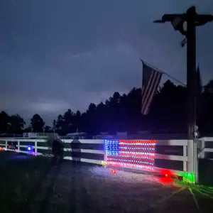 American Flag Net Lights — view 9