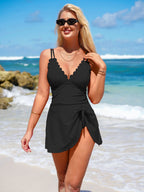 Tummy Control Swim Dress — view 5