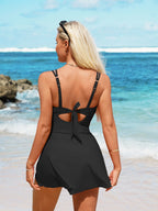 Tummy Control Swim Dress — view 8