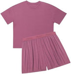 Hanes Women's Originals Supersoft Boxy T-Shirt & Sleep Shorts Set — view 2