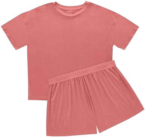 Hanes Women's Originals Supersoft Boxy T-Shirt & Sleep Shorts Set — view 3