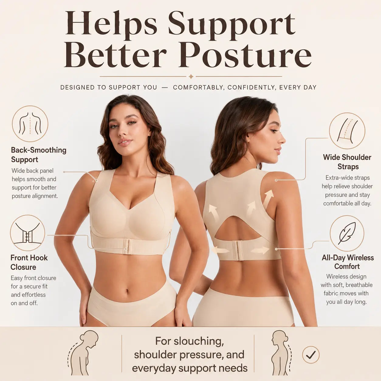 Postural Wireless Bra — view 3