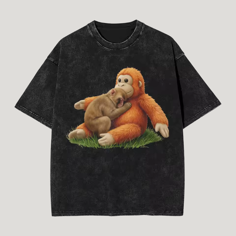Punch Monkey And Ora Mama T Shirt — view 4