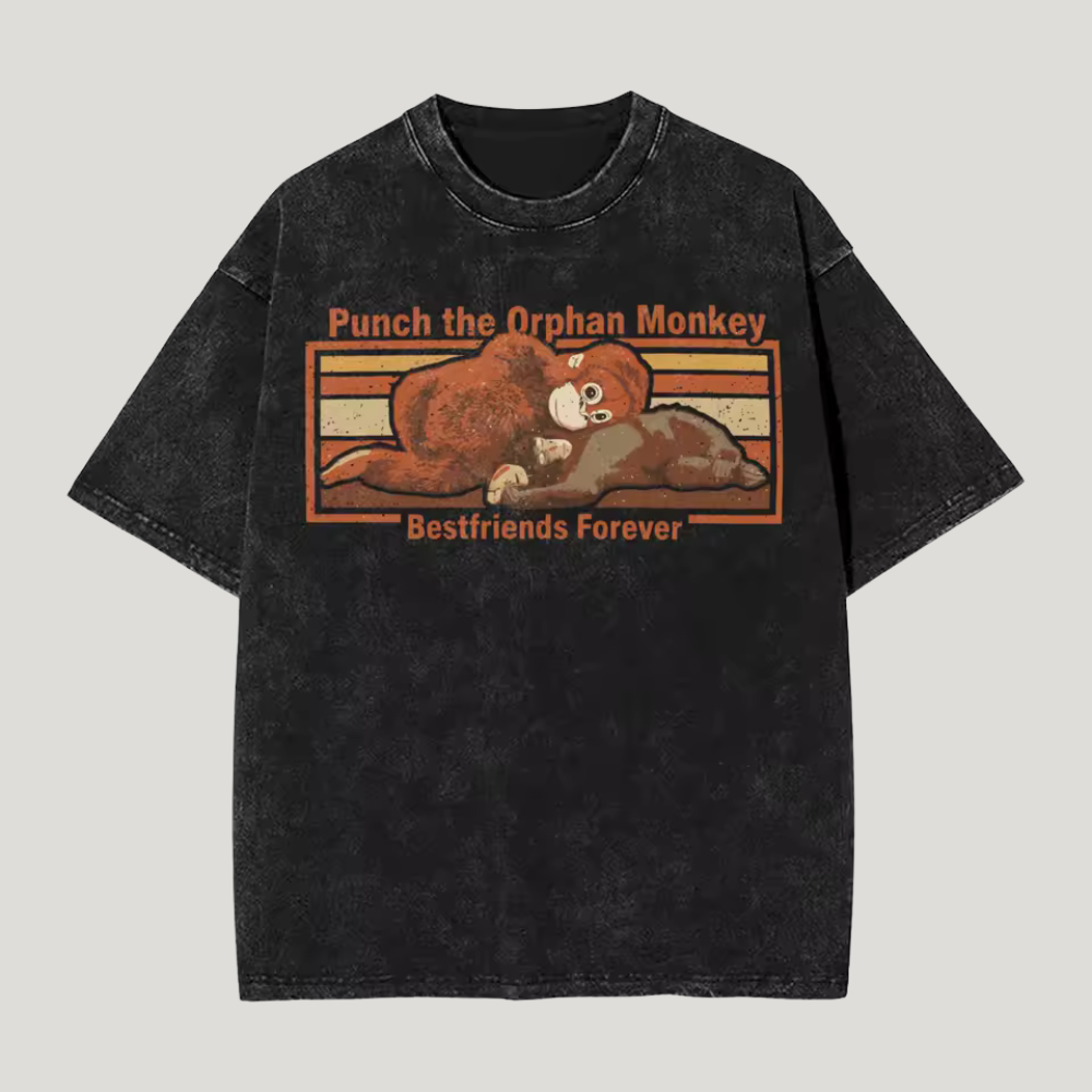 Punch Monkey And Ora Mama T Shirt — view 6