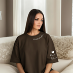 Personalized Mama Sweatshirt And Hoodie With Names On Sleeve — view 36