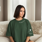 Personalized Mama Sweatshirt And Hoodie With Names On Sleeve — view 38