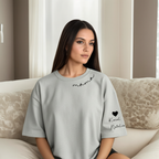Personalized Mama Sweatshirt And Hoodie With Names On Sleeve — view 39