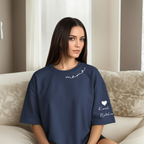 Personalized Mama Sweatshirt And Hoodie With Names On Sleeve — view 42