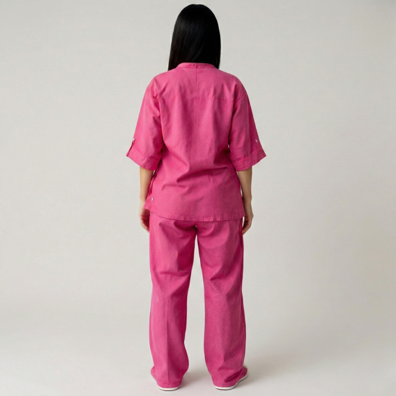Minimal Button Up Co Ord Set For Women — view 4