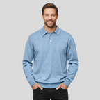 Classic Cashmere Lapel Polo T Shirt — view 8