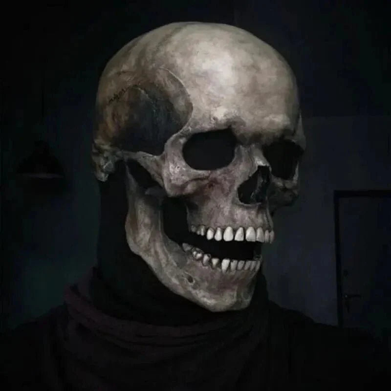 Movable Realistic Full Jaw Halloween Human Mask | SLIMG:7613539507019718697