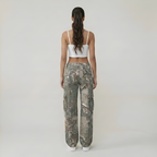 Low Rise Camouflage Multi Pocket Cargo Pants — view 3